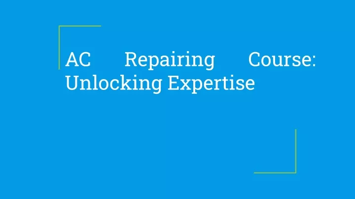 ac unlocking expertise
