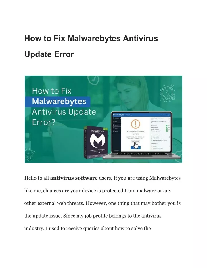 how to fix malwarebytes antivirus