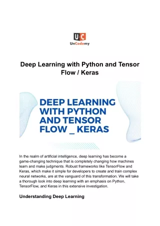 Deep Learning with Python and Tensor Flow _ Keras.