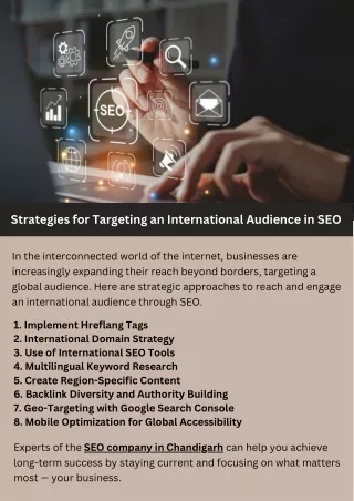 strategies for targeting an international