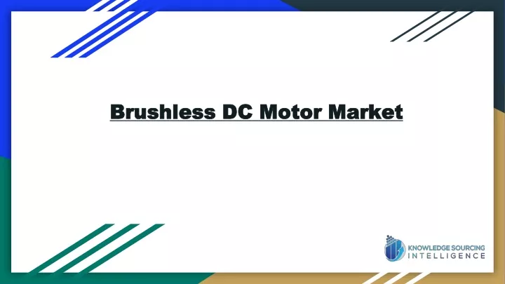 brushless dc motor market brushless dc motor