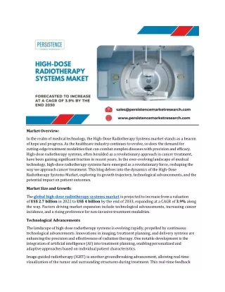 market overview in the realm of medical