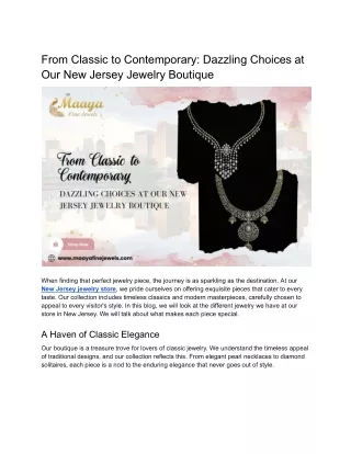 From Classic to Contemporary_ Dazzling Choices at Our New Jersey Jewelry Boutique.docx