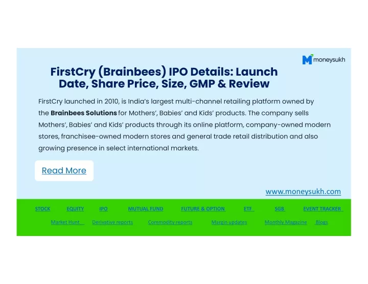 firstcry brainbees ipo details launch date share