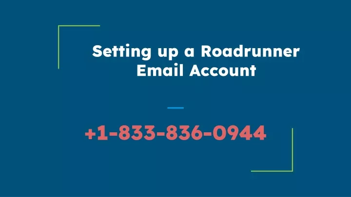 setting up a roadrunner email account