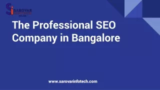 professional seo services in bangalore