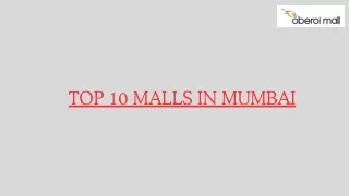 Top 10 Malls in Mumbai - Oberoi Mall