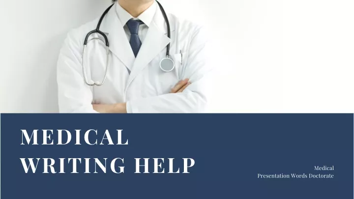 medical writing help