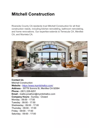 mitchell construction