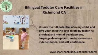 Discovering Excellence : Bilingual Toddler Care Facilities in Richmond CA