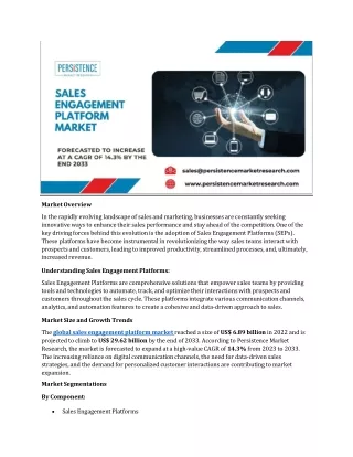 market overview in the rapidly evolving landscape