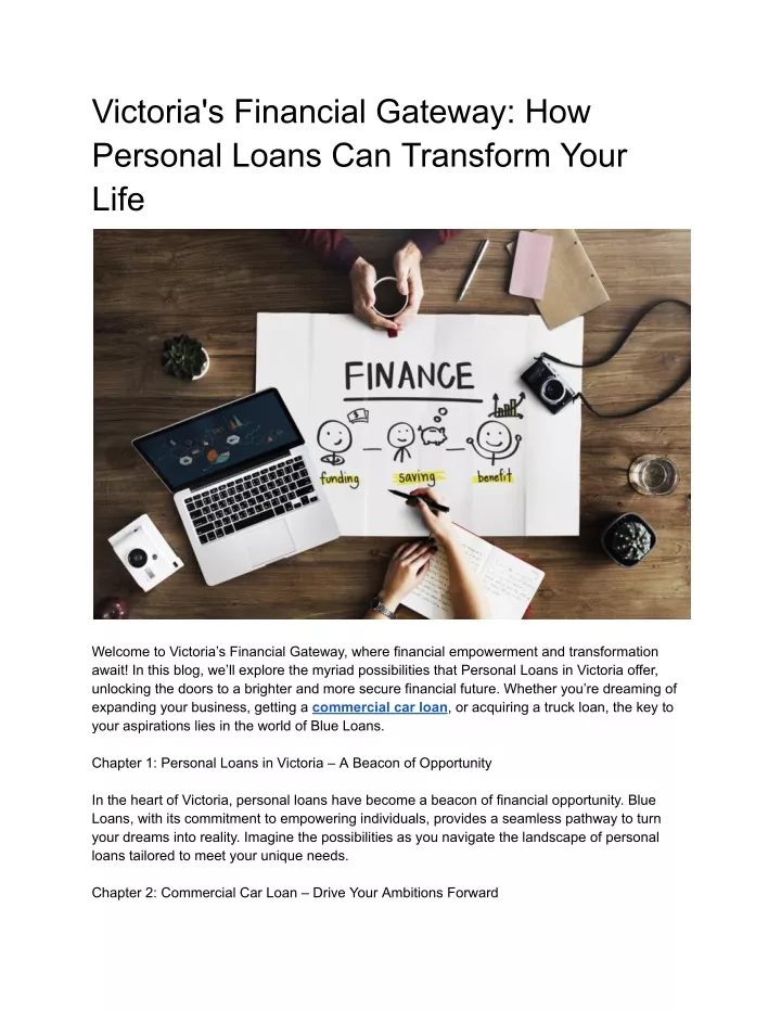 victoria s financial gateway how personal loans