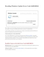 Decoding Windows Update Error Code 0x8024002d - slide 1