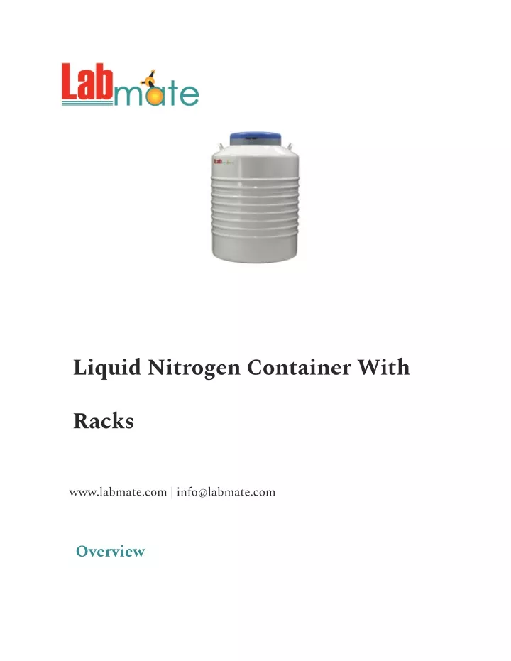 liquid nitrogen container with