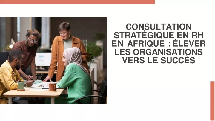 consultation strat gique en rh en afrique lever