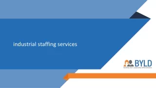 "Navigating the World of Industrial Staffing Services: Strategies for Success"