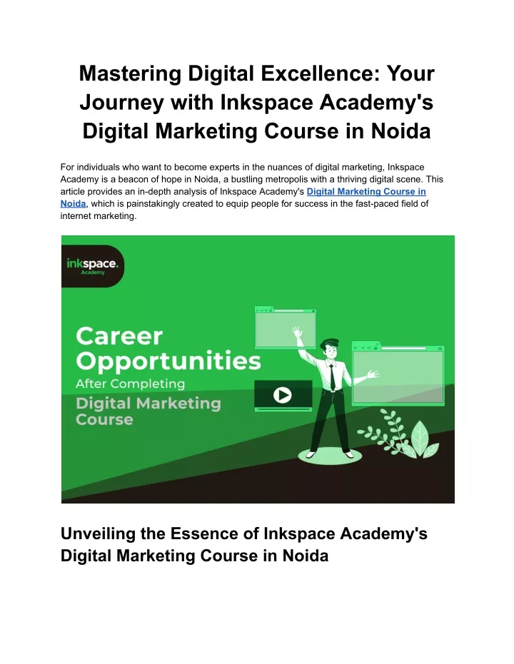 mastering digital excellence your journey with