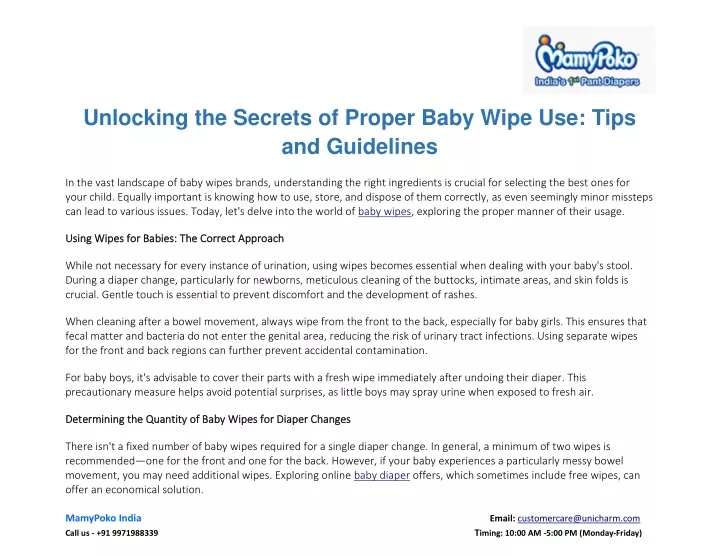 unlocking the secrets of proper baby wipe