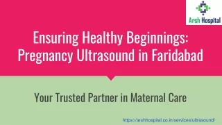 pregnancy ultrasound in faridabad