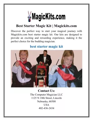 Best Starter Magic Kit | Magickits.com