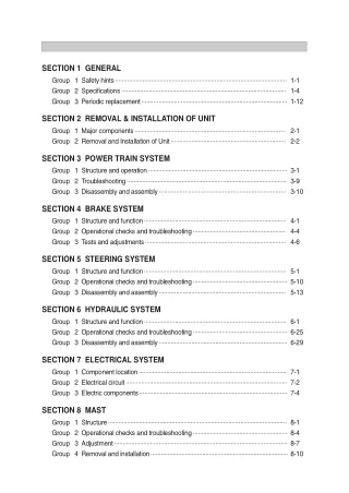 Hyundai 16B-9 Forklift Truck Service Repair Manual