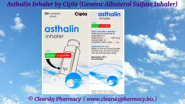 asthalin inhaler by cipla generic albuterol