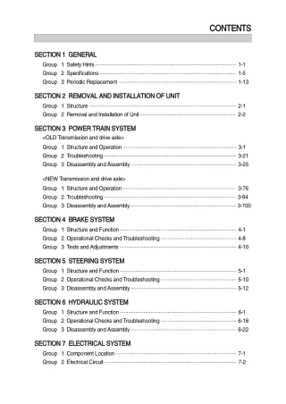 Hyundai 25D-7E Forklift Truck Service Repair Manual