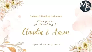 animated wedding invitations | Motion Stamp