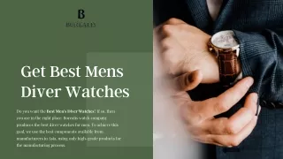 Best Men Diver Watches | Borealis Watch Company