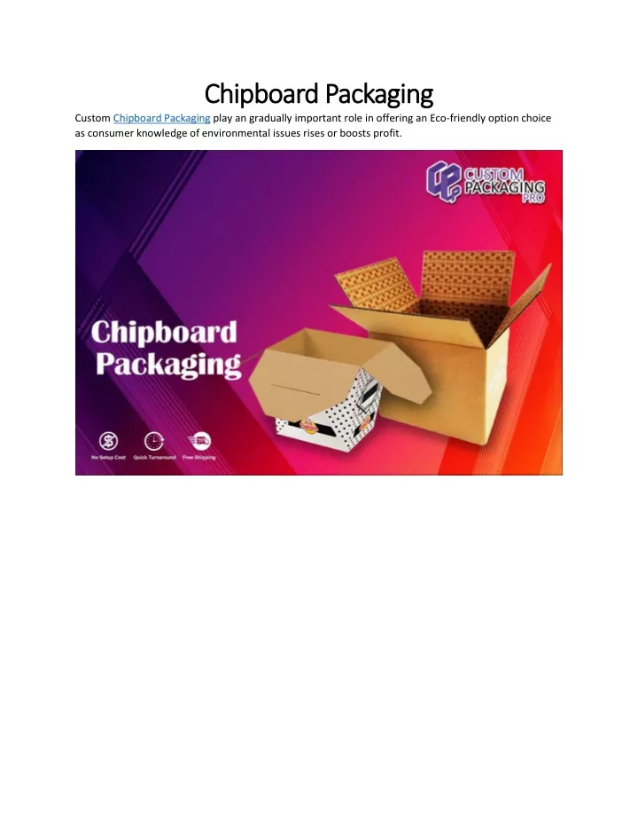 chipboard packaging chipboard packaging