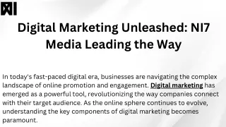 digital marketing unleashed ni7 media leading