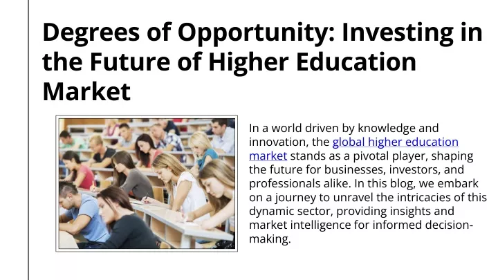 degrees of opportunity investing in the future