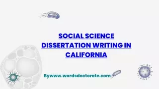 social science dissertation writing in california