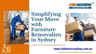 Simplifying Your Move with Furniture Removalists in Sydney