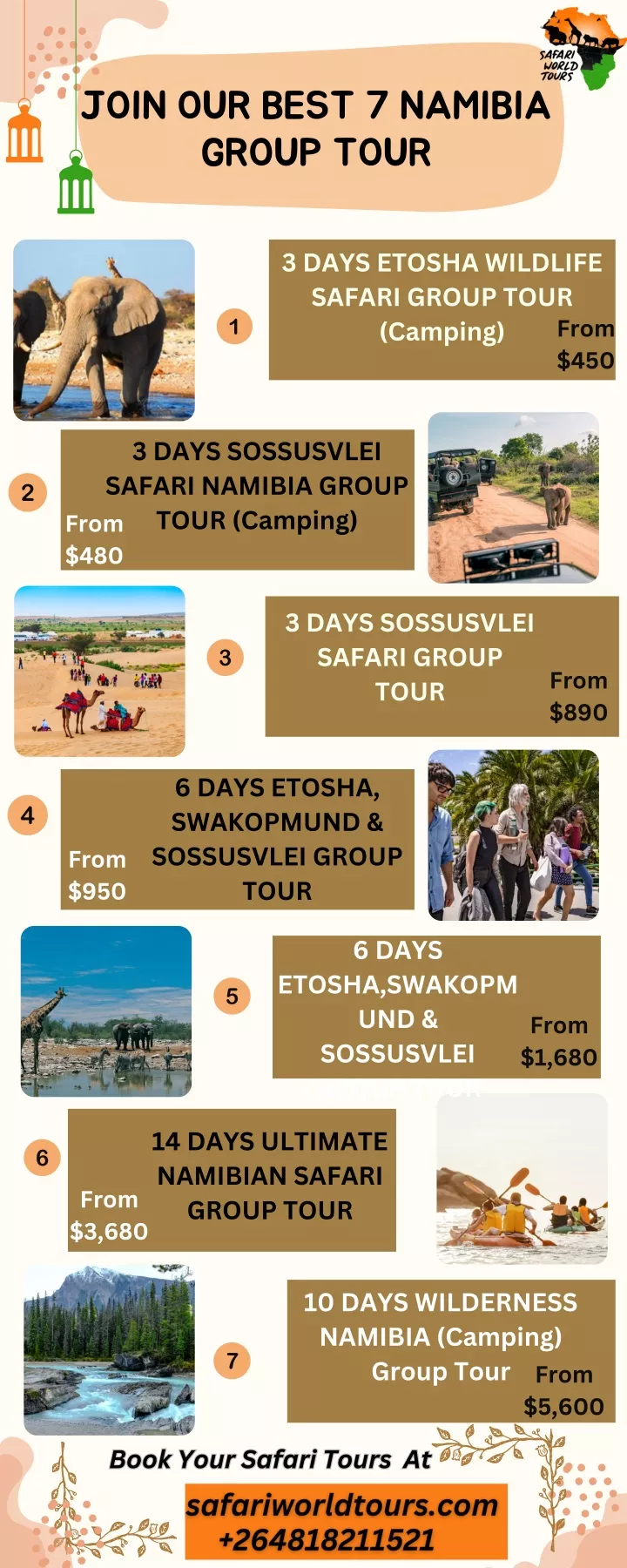 join our best 7 namibia group tour