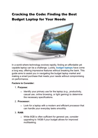 buy best laptop