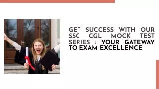 Get Success with Our SSC CGL Mock Test Series