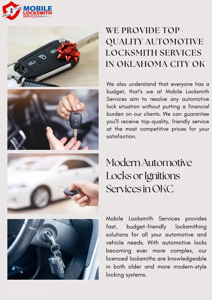 we provide top quality automotive locksmith