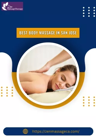 Contact the Best Body Massage in San Jose at Zen Massage Therapy