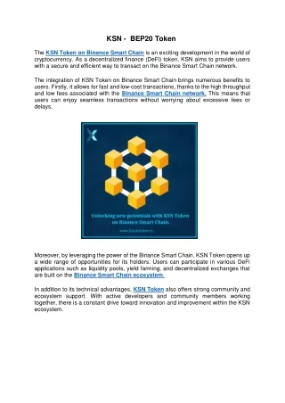 ksn bep20 token