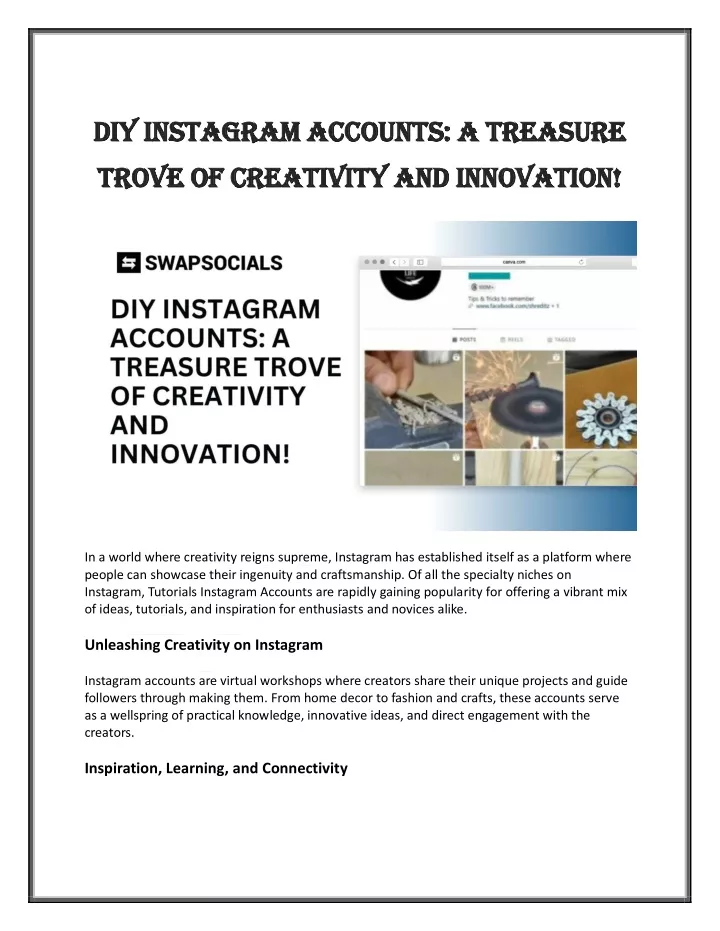 diy instagram accounts a treasure diy instagram