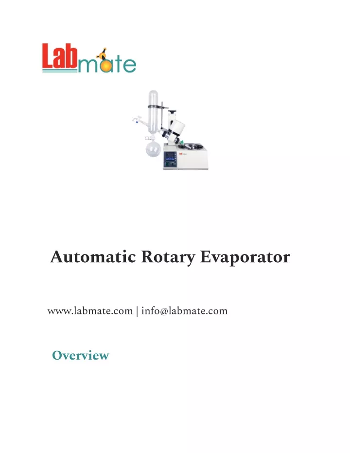 automatic rotary evaporator