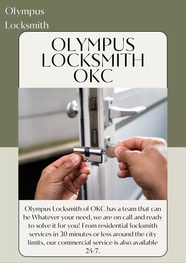 olympus locksmith