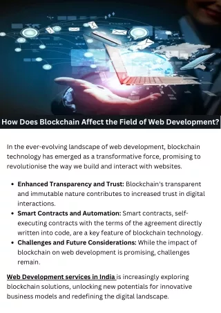 how does blockchain affect the field