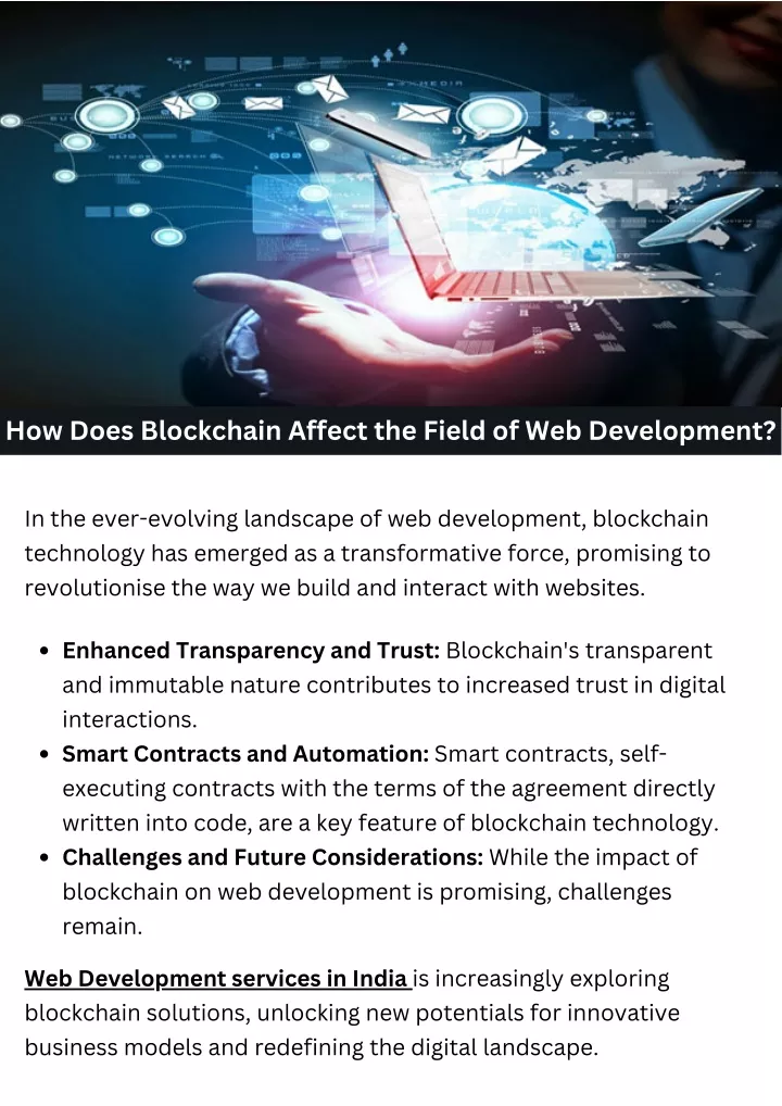 how does blockchain affect the field