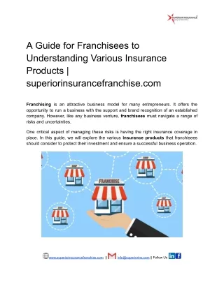 guide to understanding insurance products-superiorinsurancefranchise.com