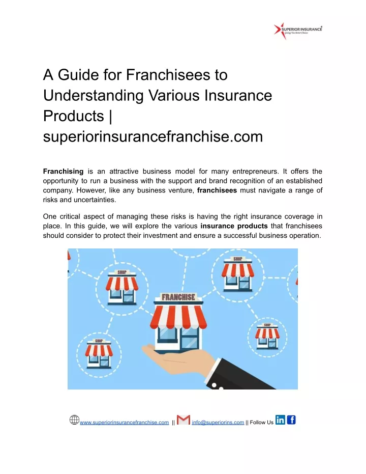 a guide for franchisees to understanding various