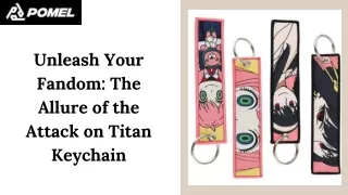 Carry the Titans Embrace Anime Fandom with the Attack on Titan Keychain