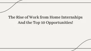 Work From Home Benefit Or not?