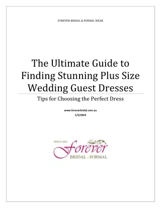 The Ultimate Guide to Finding Stunning Plus Size Wedding Guest Dresses